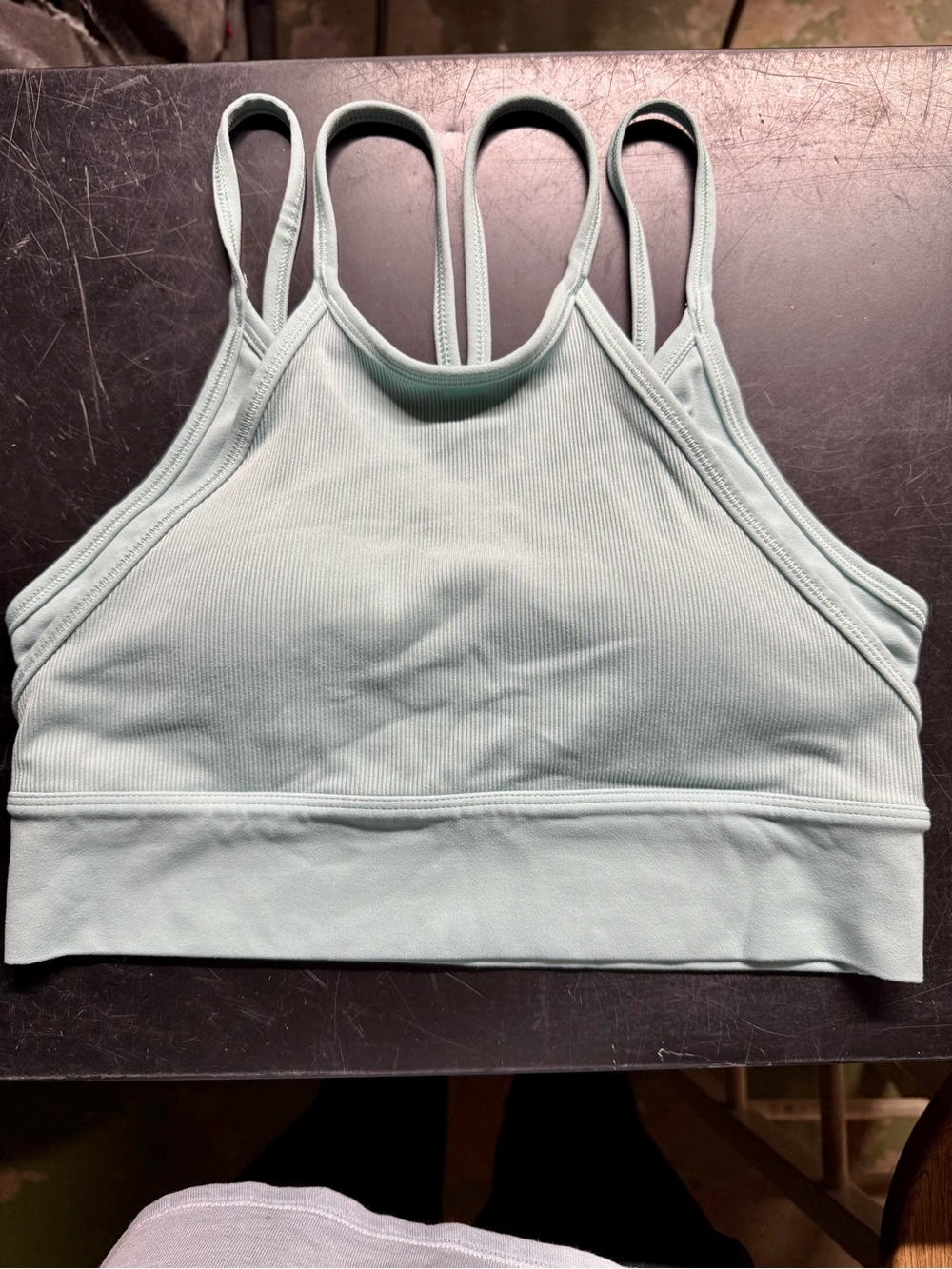Nike Women's Ribbed Strappy Sports Bralette - Light Mint